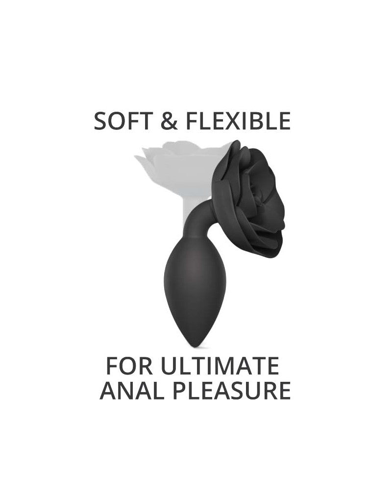 Love to Love - Open Roses Maat L - Butt Plug - Zwart