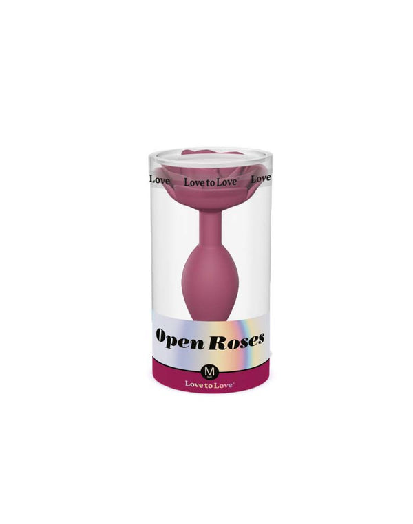 Love to Love - Open Roses Maat M - Butt Plug - Plum
