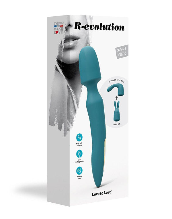 Love to Love - R-Evolution - Wand Vibrator met 2 Opzetstukken