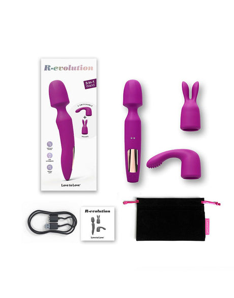 Love to Love - R-Evolution - Wand Vibrator met 2 Opzetstukken