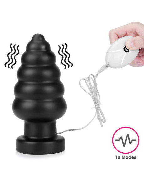 LoveToy - King Size Vibrating Anal Cracker 18 cm - Zwart