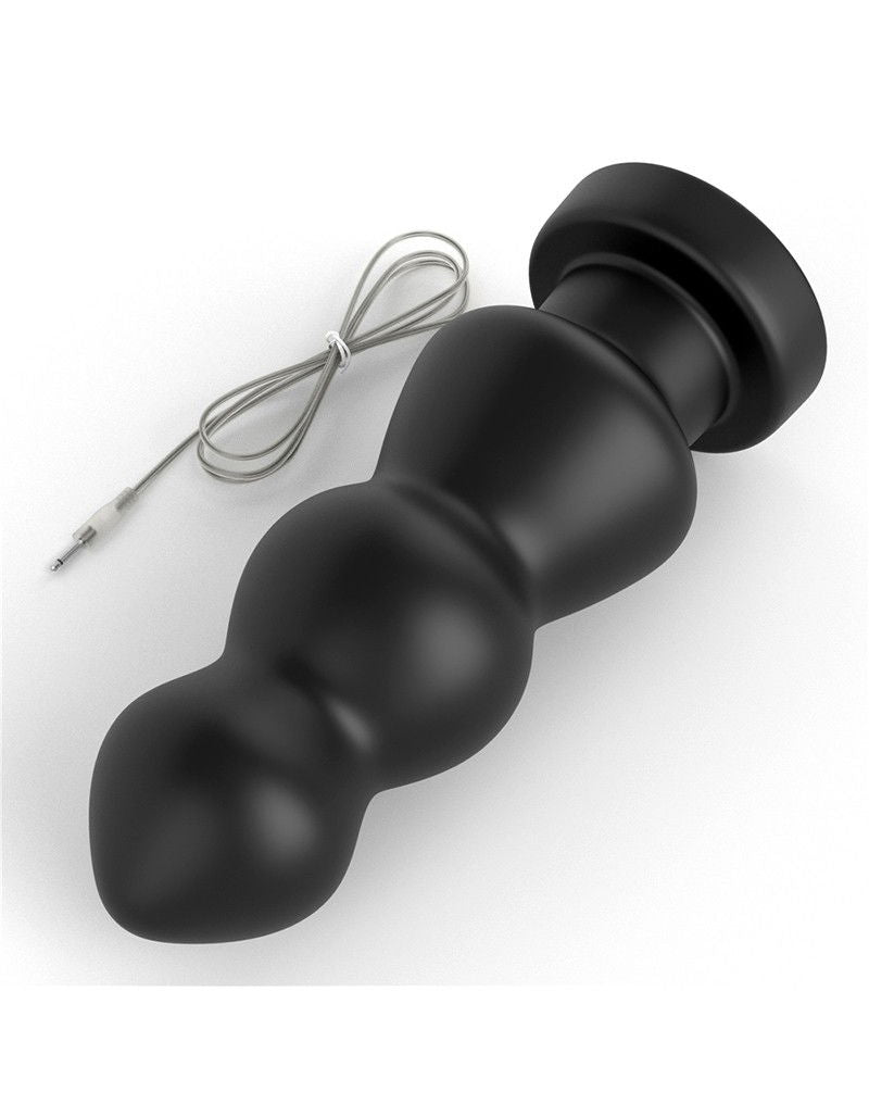 LoveToy - King Size Vibrating Anal Rigger 20 cm - Zwart
