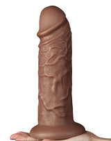 LoveToy - Realistic Chubby Vibrerende Dildo 27 cm - Bruin
