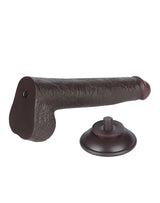 LoveToy - Sliding Skin Dildo 22.8 cm - Zwart