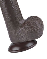 LoveToy - Sliding Skin Dildo 22.8 cm - Zwart