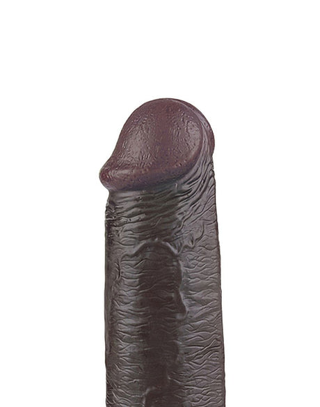 LoveToy - Sliding Skin Dildo 22.8 cm - Zwart