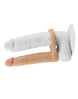 LoveToy - The Ultra Soft Double Vibrerende Dildo 16 cm - Nude