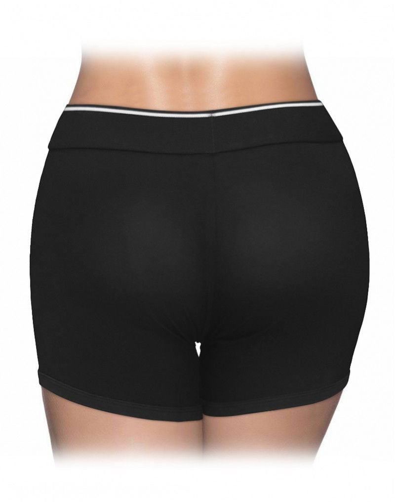 LoveToy - Unisex Strap-On Shorts Size L - Zwart