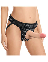 LoveToy - Easy Strap-on Harnas (zonder dildo) - Zwart & Wit