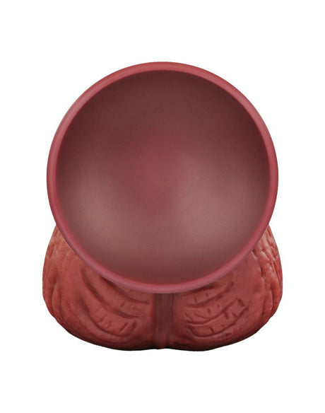 LoveToy - Extreme Dildo met Touw Motief 24 cm - Bruin & Nude