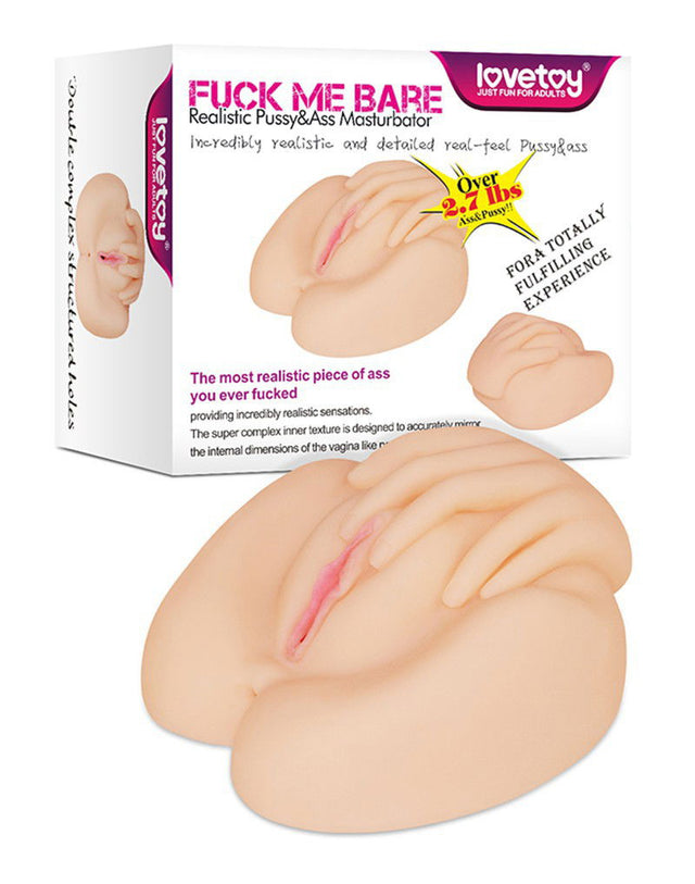 LoveToy - F*ck Me Bare Realistic Pussy & Ass Masturbator