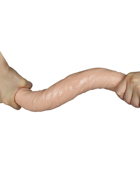 LoveToy - King Size Slim Ultra Double Dildo 45 cm - Nude