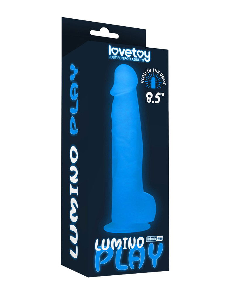 LoveToy - Lumino Play Dildo 21.5 cm - Glow in the Dark