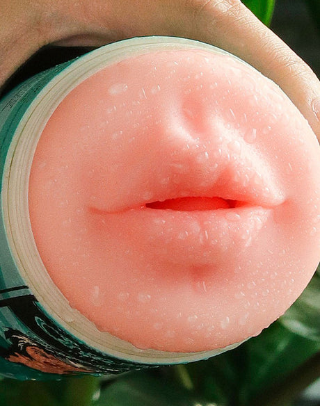 LoveToy - Pleasure Brew Cream Ale Mouth Masturbator - Groen & Nude