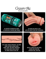 LoveToy - Pleasure Brew Cream Ale Mouth Masturbator - Groen & Nude
