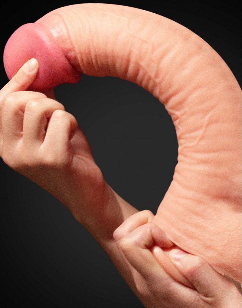 LoveToy - Realistic Dildo 30.5 cm - Nude