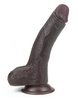 LoveToy - Sliding Skin Dildo 17.5 cm - Zwart