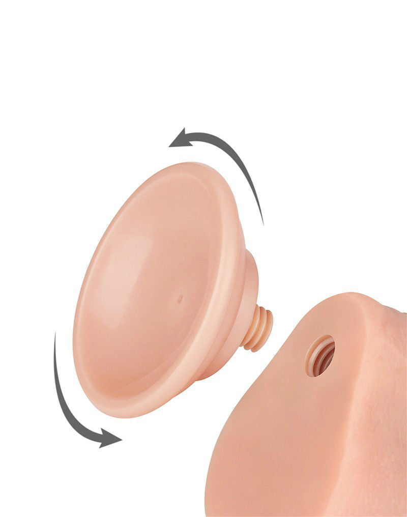 LoveToy - Aftrekbare dildo 18.3 cm (Ø 3.5 cm) - Nude