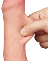 LoveToy - Aftrekbare dildo 18.3 cm (Ø 3.5 cm) - Nude