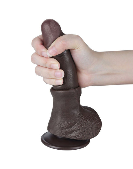 LoveToy - Aftrekbare dildo 19,5 cm (Ø 3,5 cm) - Zwart
