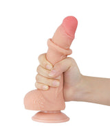 LoveToy - Aftrekbare dildo 19.5 cm (Ø 3.5 cm) - Nude