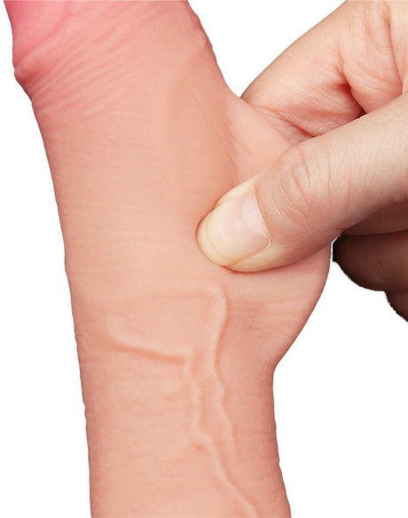 LoveToy - Aftrekbare dildo 19.5 cm (Ø 3.5 cm) - Nude