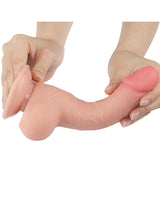 LoveToy - Aftrekbare dildo 19.5 cm (Ø 3.6 cm) - Nude