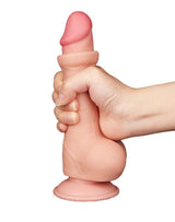 LoveToy - Aftrekbare dildo 19.5 cm (Ø 3.6 cm) - Nude