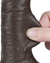 LoveToy - Aftrekbare dildo 19,5 cm (Ø 3,7 cm) - Zwart