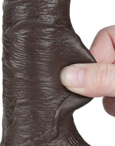 LoveToy - Aftrekbare dildo 19,5 cm (Ø 3,7 cm) - Zwart