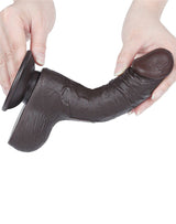 LoveToy - Aftrekbare dildo 19,5 cm (Ø 3,7 cm) - Zwart