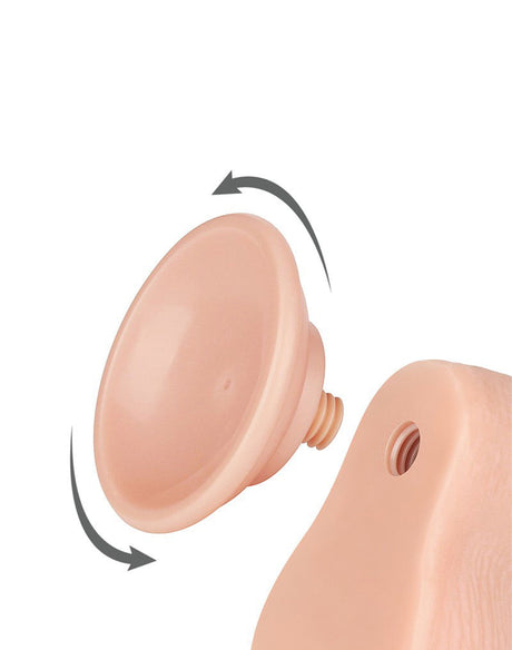 LoveToy - Aftrekbare dildo 19.5 cm (Ø 3.7 cm) - Nude