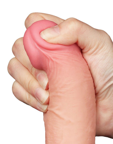LoveToy - Aftrekbare dildo 19.5 cm (Ø 3.7 cm) - Nude