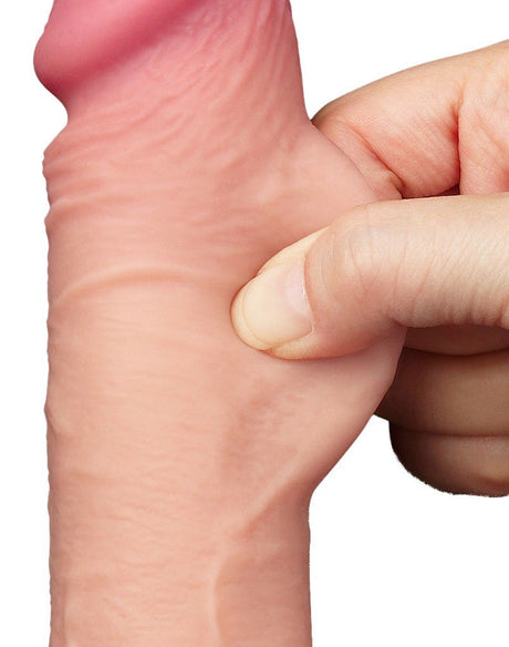 LoveToy - Aftrekbare dildo 19.5 cm (Ø 3.7 cm) - Nude