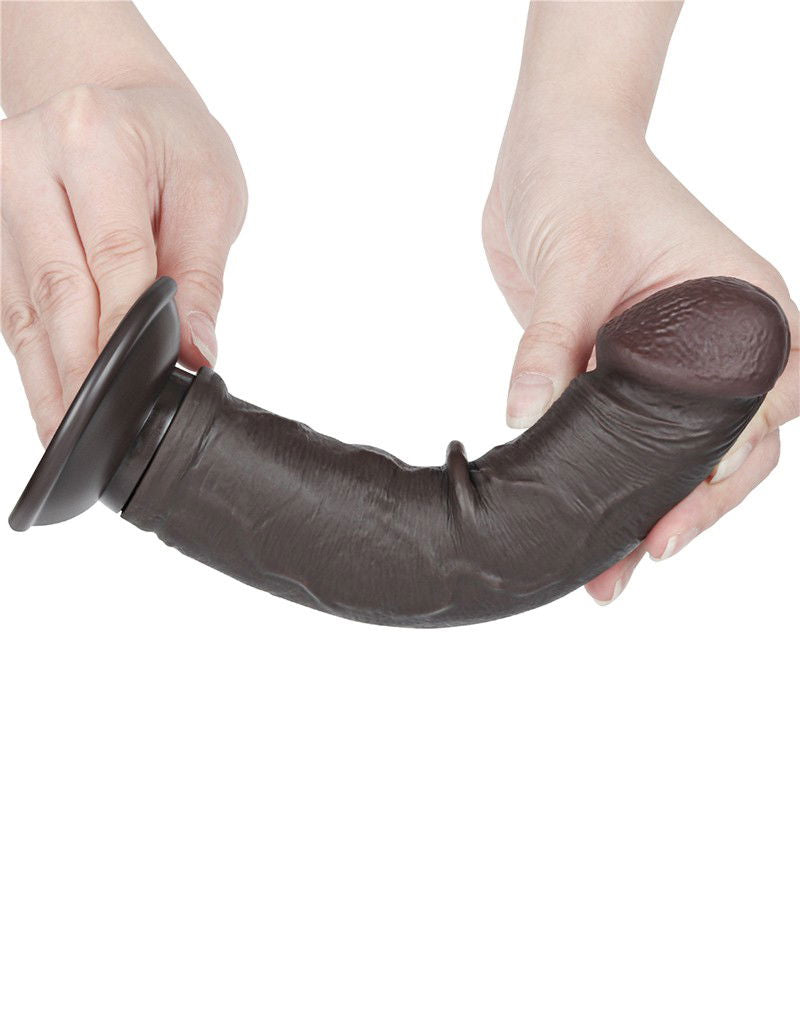 LoveToy - Aftrekbare dildo 20 cm (Ø 3,8 cm) - Zwart