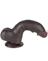 LoveToy - Aftrekbare dildo 20 cm (Ø 3,9 cm) - Zwart