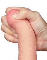 LoveToy - Glijdende Huid Dildo 20 cm (Ø 3.9 cm) - Nude