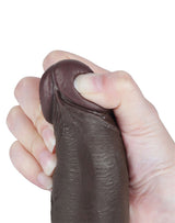 LoveToy - Aftrekbare dildo 20 cm (Ø 4 cm) - Zwart