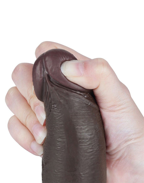LoveToy - Aftrekbare dildo 20 cm (Ø 4 cm) - Zwart