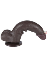 LoveToy - Aftrekbare dildo 20 cm (Ø 4 cm) - Zwart