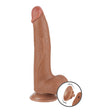 LoveToy - Sliding Skin Dildo 20 cm (Ø 4 cm) - Bruin