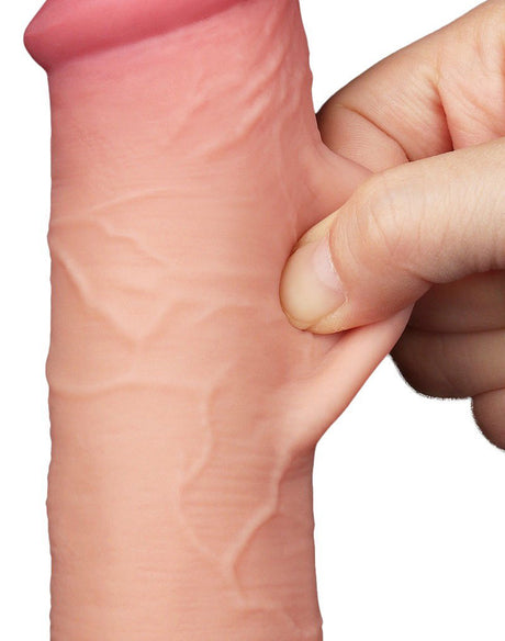 LoveToy - Glijdende Huid Dildo 20.8 cm (Ø 4 cm) - N