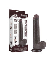 LoveToy - Aftrekbare dildo 22 cm (Ø 3,7 cm) - Zwart
