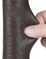 LoveToy - Aftrekbare dildo 22 cm (Ø 3,7 cm) - Zwart