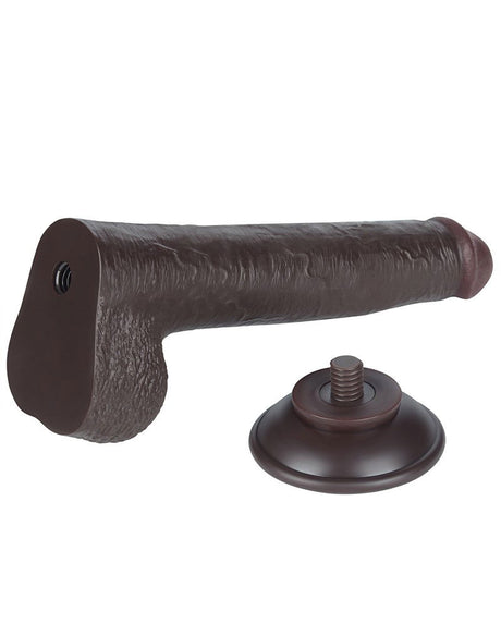 LoveToy - Aftrekbare dildo 22 cm (Ø 3,7 cm) - Zwart