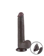 LoveToy - Aftrekbare dildo 22 cm (Ø 3,7 cm) - Zwart