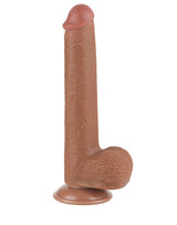 LoveToy - Sliding Skin Dildo 22 cm (Ø 3,7 cm) - Bruin