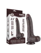 LoveToy - Aftrekbare dildo 22 cm (Ø 4,3 cm) - Zwart