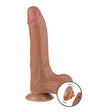 LoveToy - Sliding Skin Dildo 22 cm (Ø 4,3 cm) - Bruin