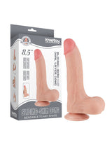 LoveToy - Aftrekbare dildo 22 cm (Ø 4.3 cm) - Nude
